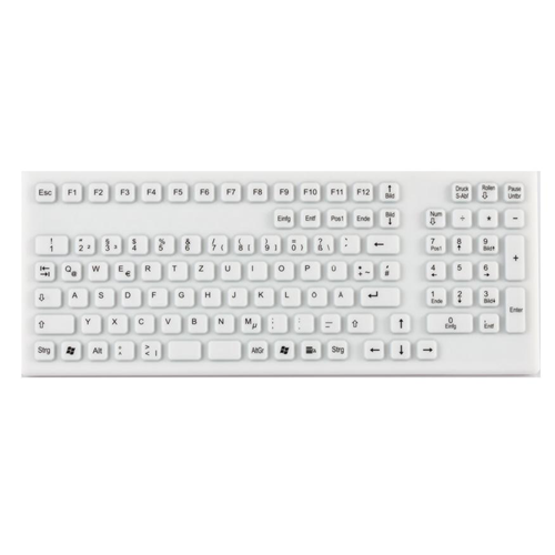 Indukey TKG-106-IP68-WHITE-USB Smart Clinical Keyboard