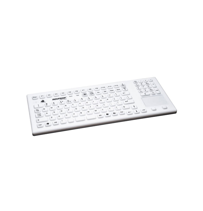 InduKey TKG-107-TOUCH-IP68-WHITE Clinical Keyboard