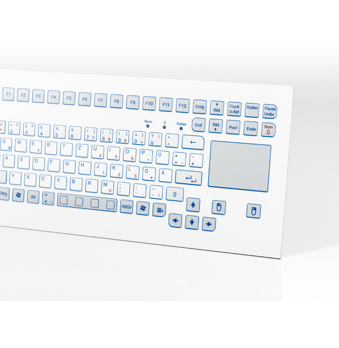 InduKey TKS-088a-TB38-KGEH Keyboard with Integrated Trackball