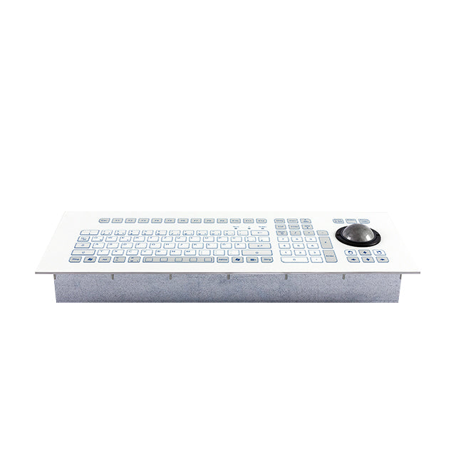 InduKey TKS-105c-TB50oF80-MODUL Keyboard with Integrated IP68 Trackball