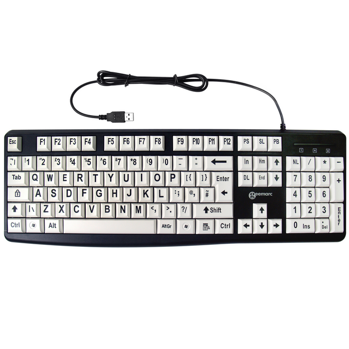 KBS White V3 - High Visibility Keyboard