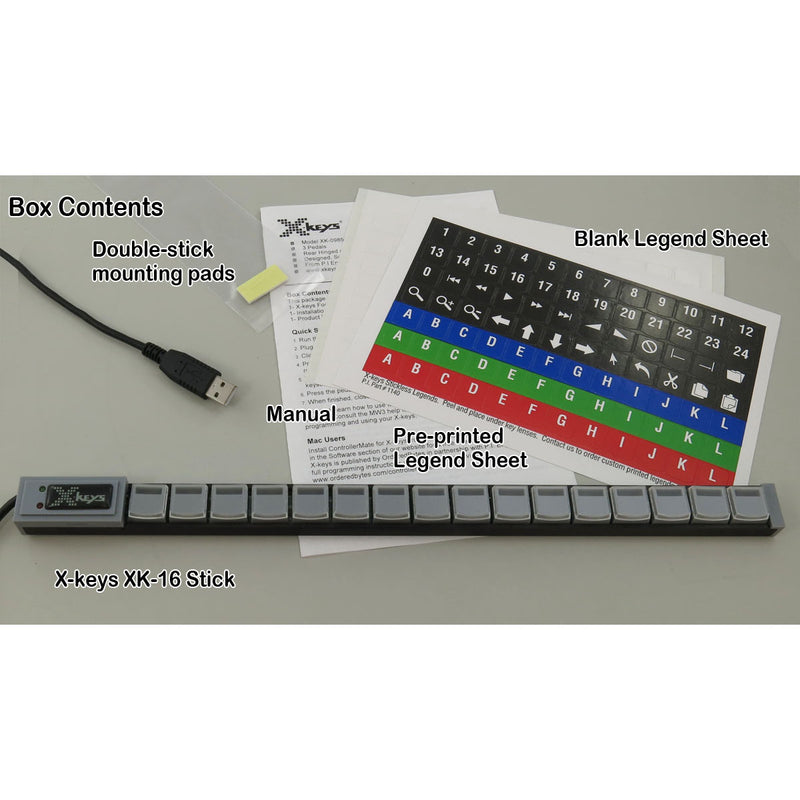 X-keys XK-16 Fully Programmable Stick