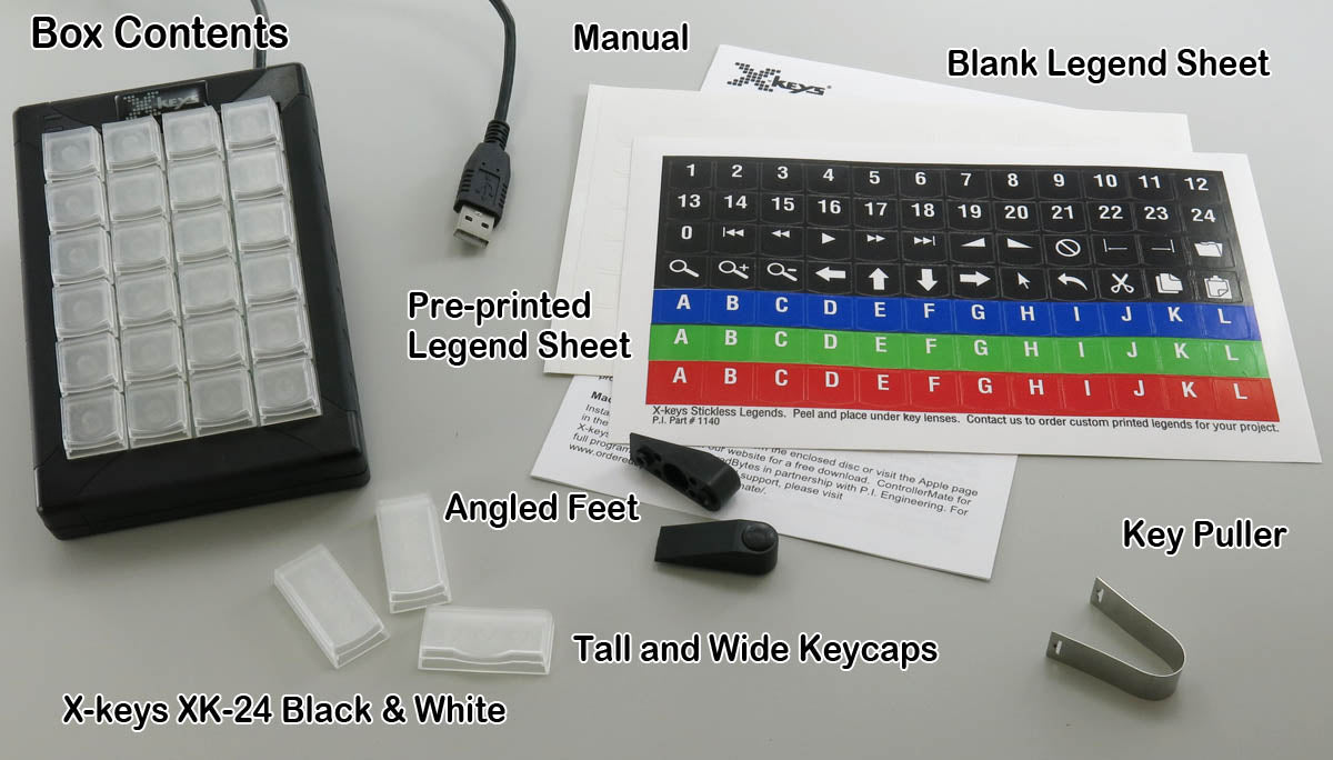 X-keys XK-24 Black & White Keypad