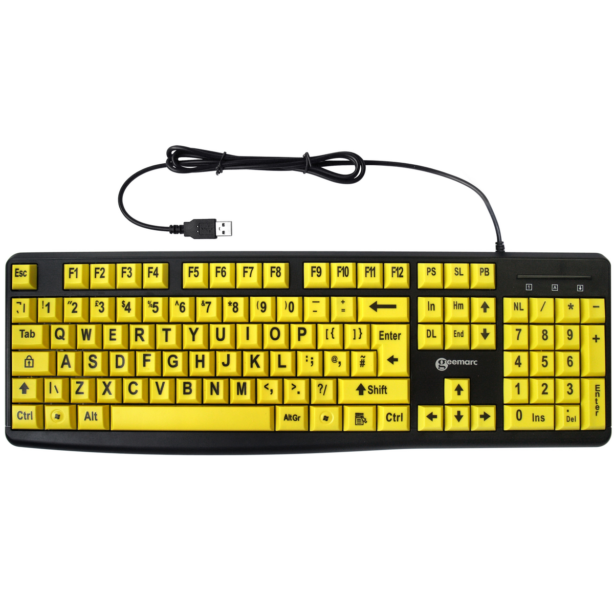 KBS Yellow V3 - High Visibility Keyboard — Keyboard Specialists LTD
