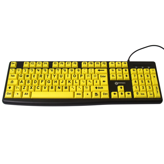 KBS Yellow V3 - High Visibility Keyboard — Keyboard Specialists LTD