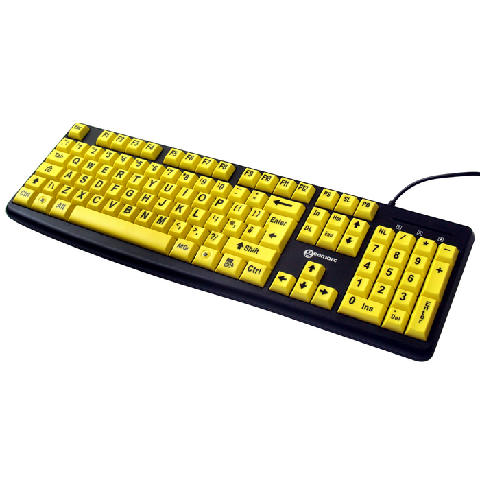 KBS Yellow V3 - High Visibility Keyboard — Keyboard Specialists LTD